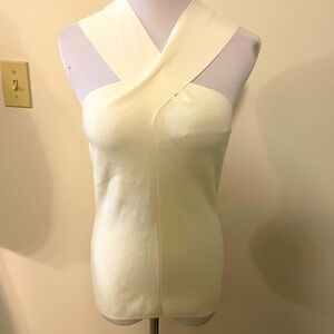 Elegant Reiss Cream Sleeveless Top